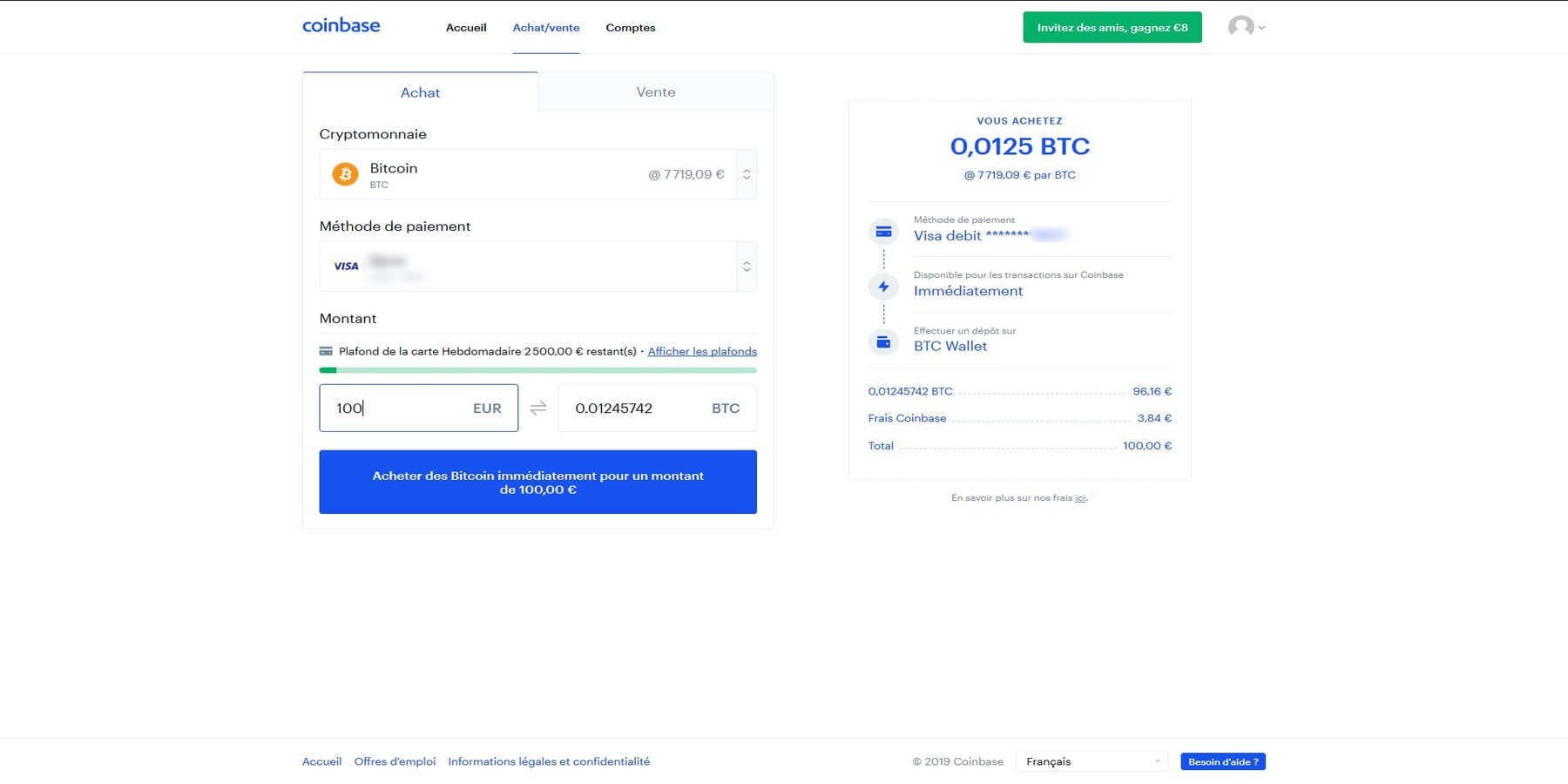 plateforme coinbase